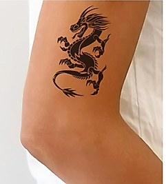 Ejderha Ense, Göğüs, Bilek, Kol, Bacak, Boyun, Sırt Geçici Dövme, Tattoo