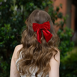 Kırmızı Kadife Fiyonk Otomatik Toka, Kadife Otomatik Tokalar