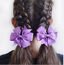 Leylak Kurdele Klipsli Çocuk ve Bebek Tokası 2 'Li Set