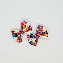 Şeker Desenli Klipsli Mini Çocuk Yan Toka - 2'Li Set