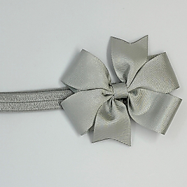 Gri Kurdele Bebek ve Çocuk Bandana 6 Ay-4 Yaş