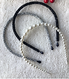 3'lü Taç Seti, İncili Taç, Siyah Parıltılı Taç ve Gri Parıltılı Taç