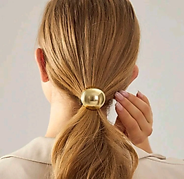 Elegant Daire Gold Lastik Toka