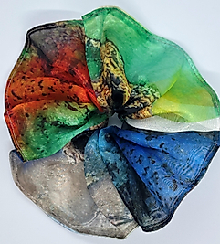 Rengarenk Organize Tül Büyük Boy Simit Toka