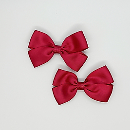 Fuşya Kurdele El Yapımı Bebek ve Çocuk Tokası 2'li Set