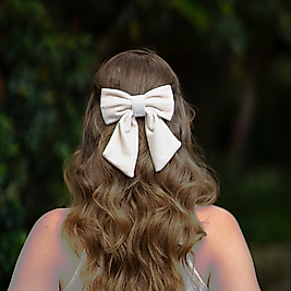 Krem Kadife Fiyonk Otomatik Toka, Kadife Otomatik Tokalar