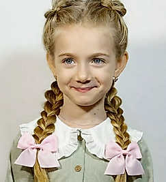 2'Li Pembe Klipsli Kurdele Çocuk Tokası, Klipsli Çocuk Tokaları, Okul Tokaları