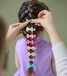 8 Adet Çok Renkli Çocuk Tokası, Klipsli Çocuk Tokaları