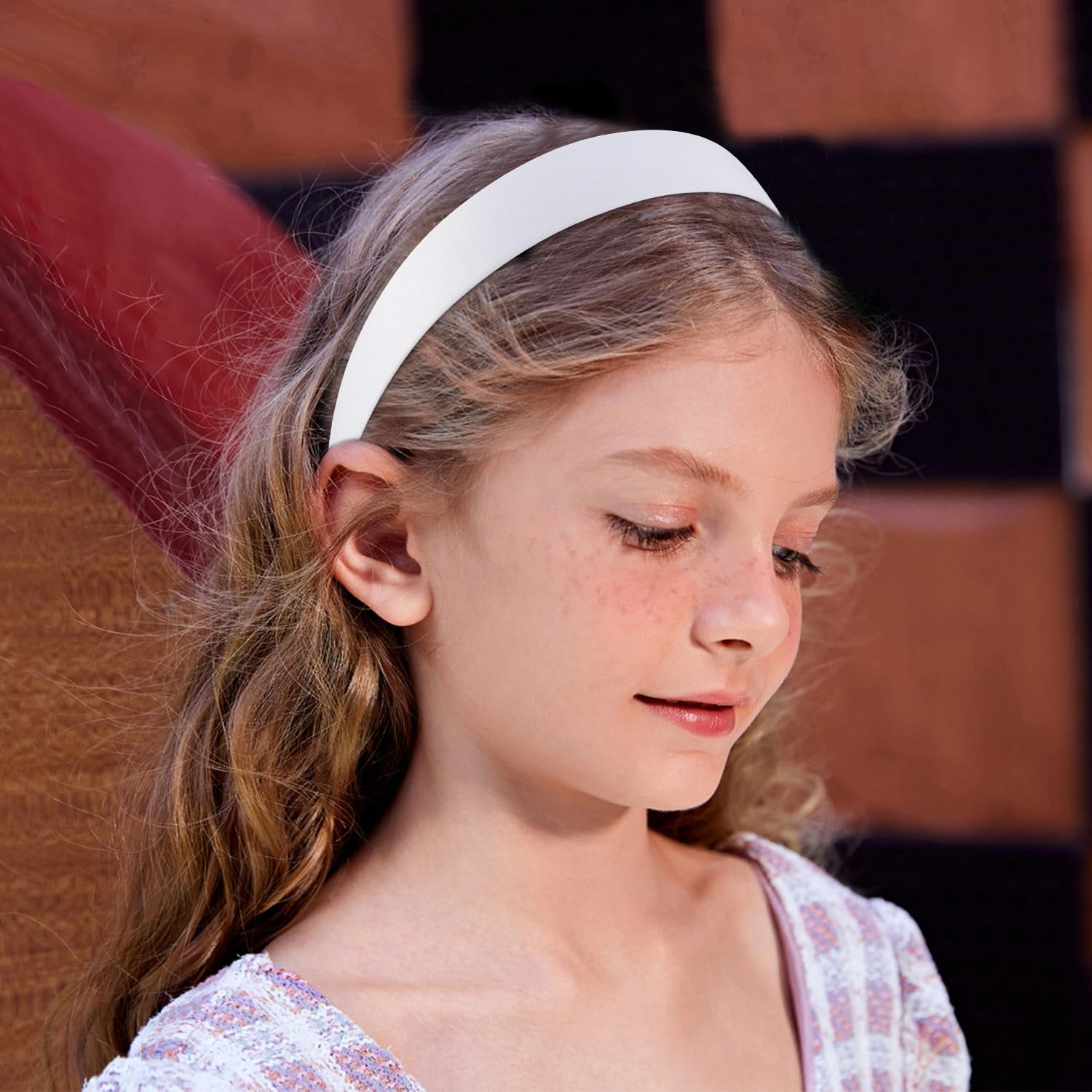 Beyaz Klasik Kalın Saten Taç - Saten Taçlar