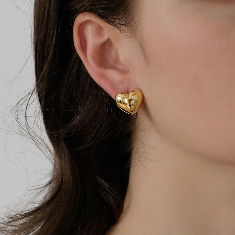 Vintage Gold Kalp Küpe