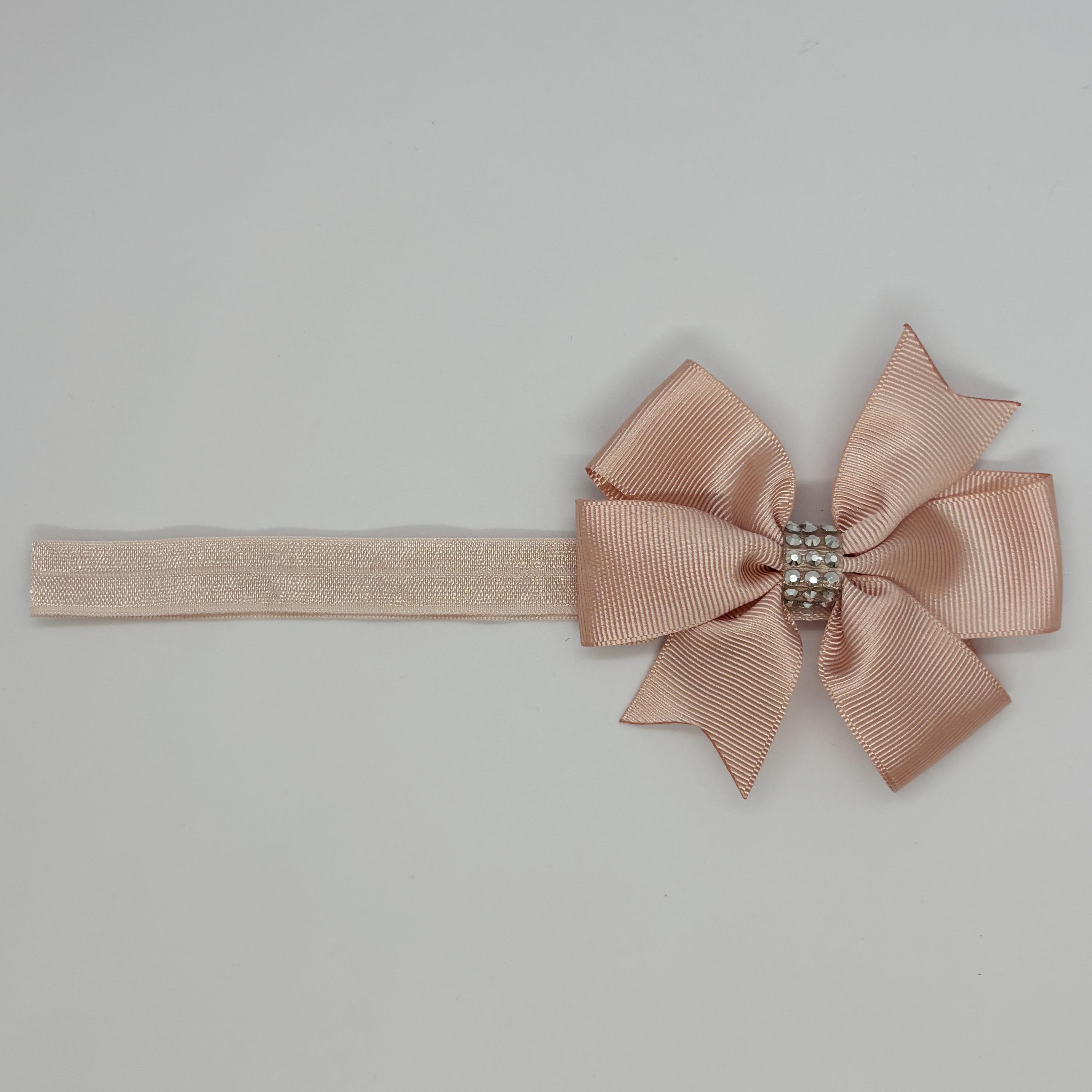 Pudra Taşlı Kurdele Bebek ve Çocuk Bandanası 6 Ay-4 Yaş