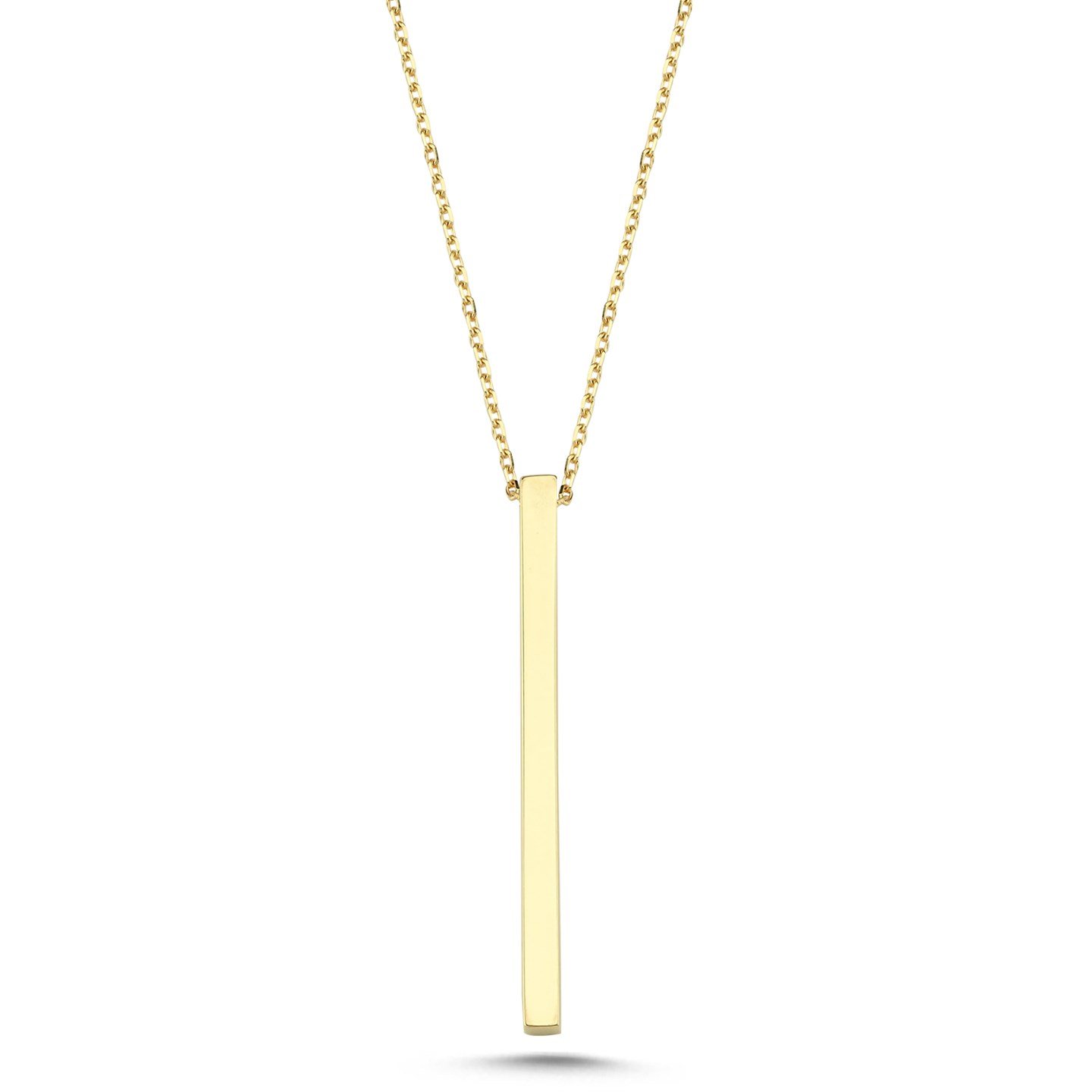Gold Çubuk Bar Kolye - Unisex