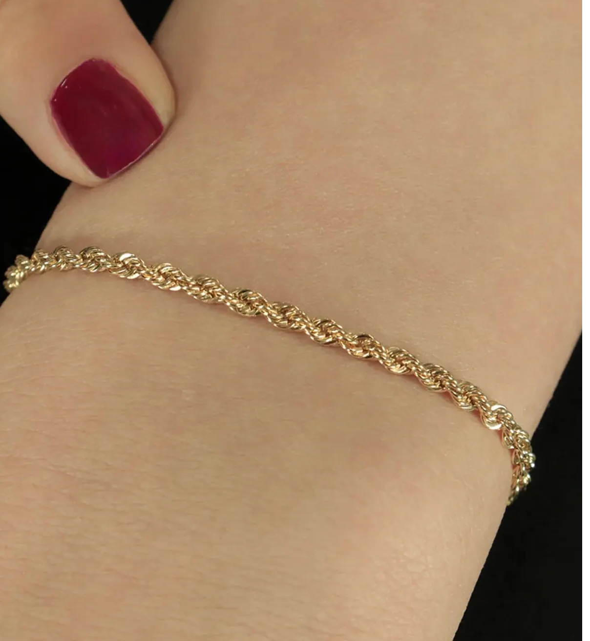 Gold Çelik Burgu Bileklik