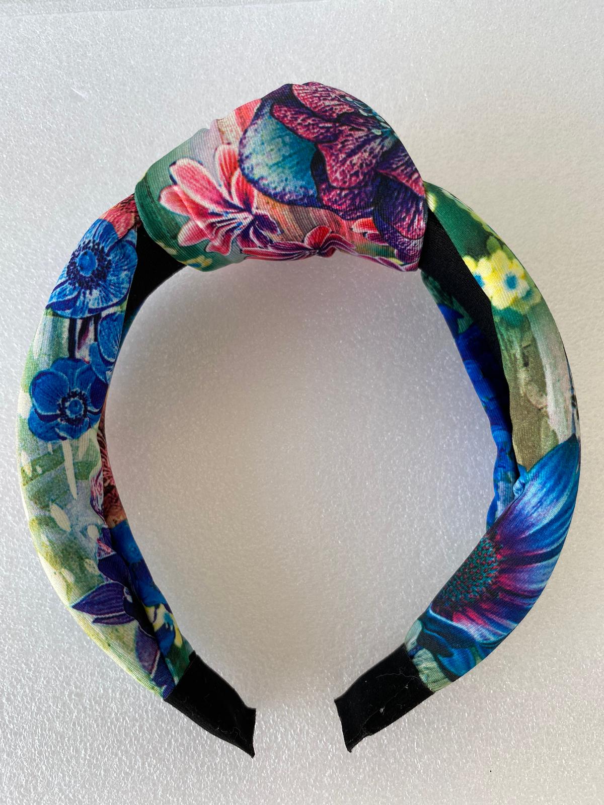 Lacivert Mavi Kalın Düğümlü Yaz Taçları- Baharın Renkleri