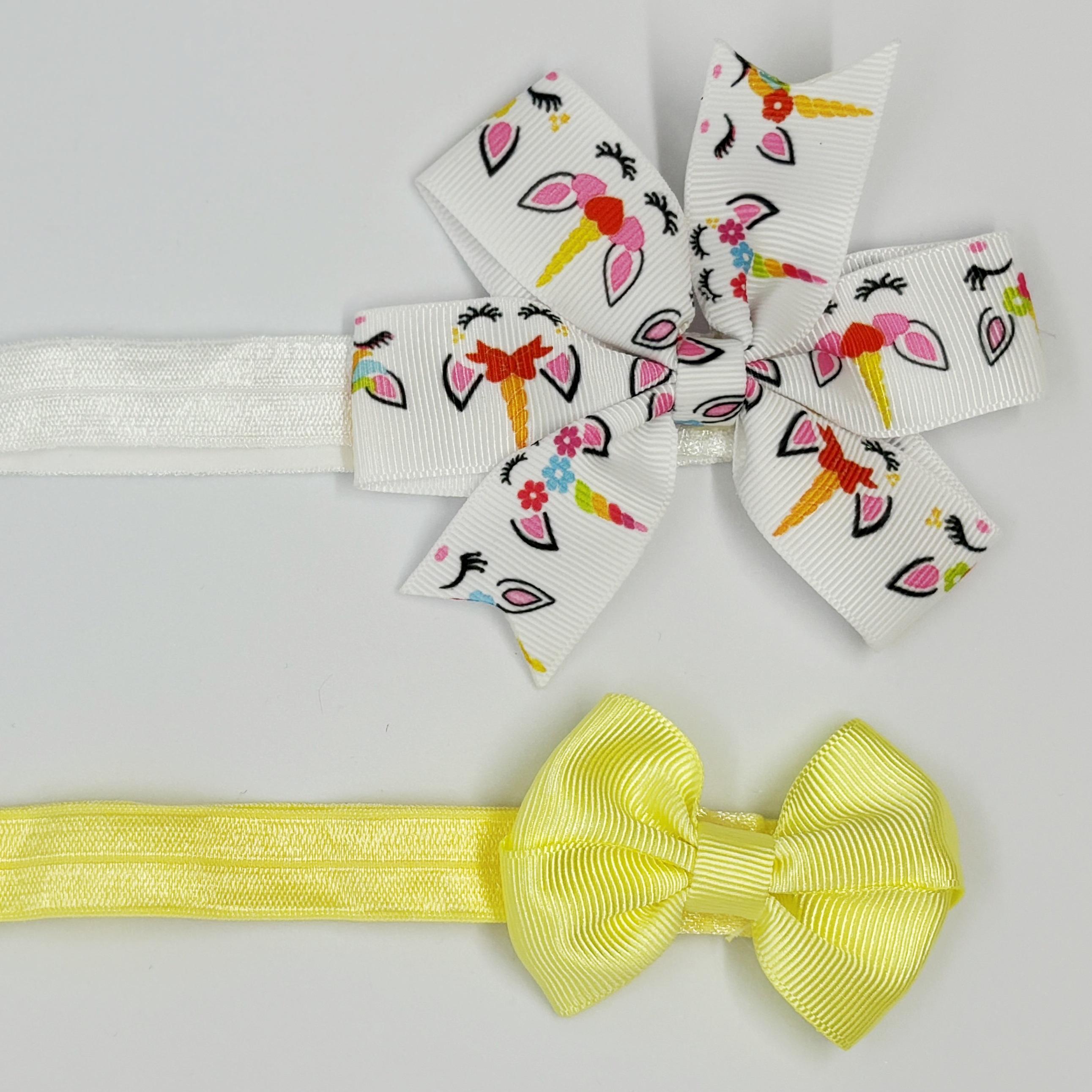 Dondurma Desenli ve Sarı Düz Bandana Seti, 6 Ay - 4 Yaş Arası