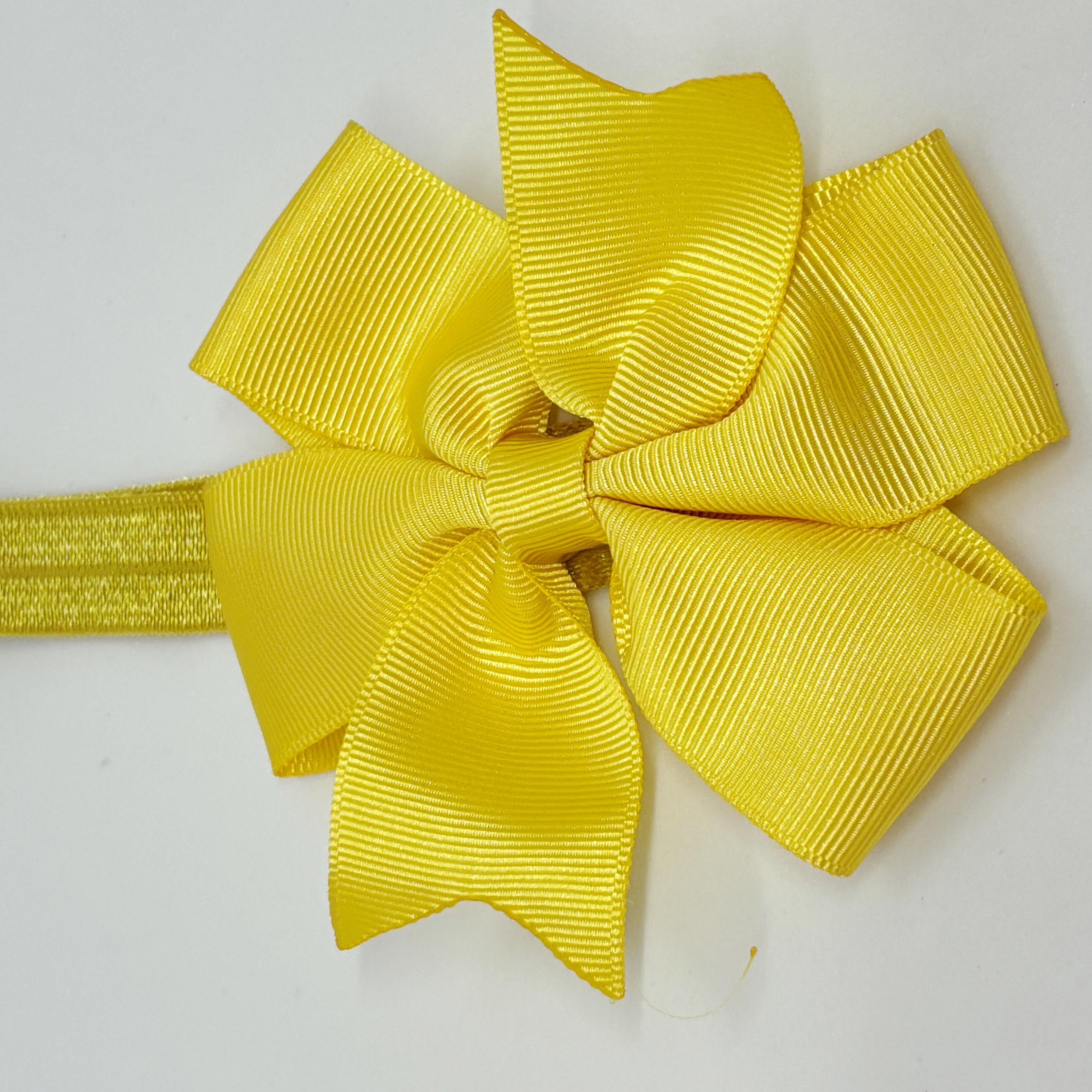 Sarı Kurdele Bebek ve Çocuk Bandana 6 Ay-4 Yaş