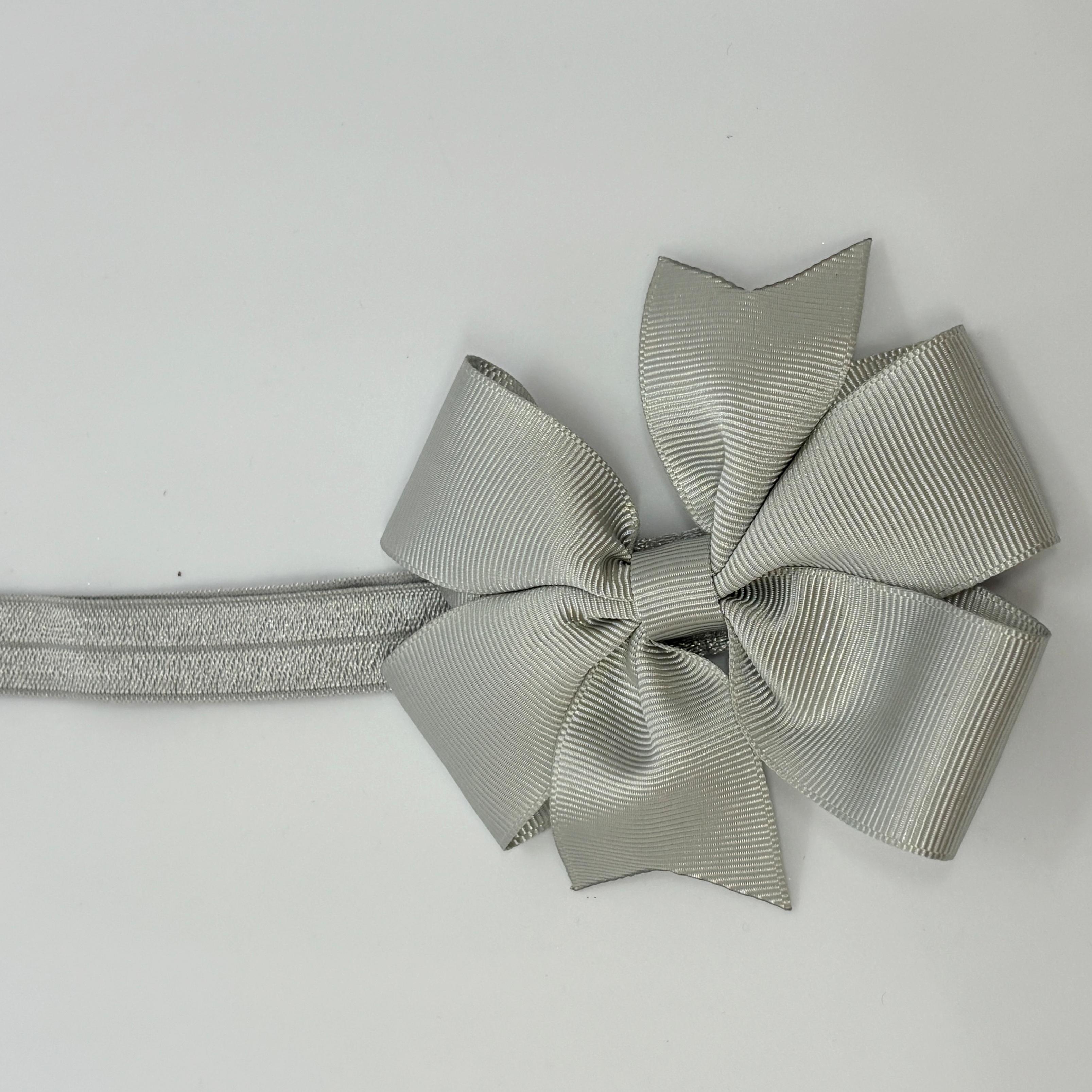Gri Kurdele Bebek ve Çocuk Bandana 6 Ay-4 Yaş