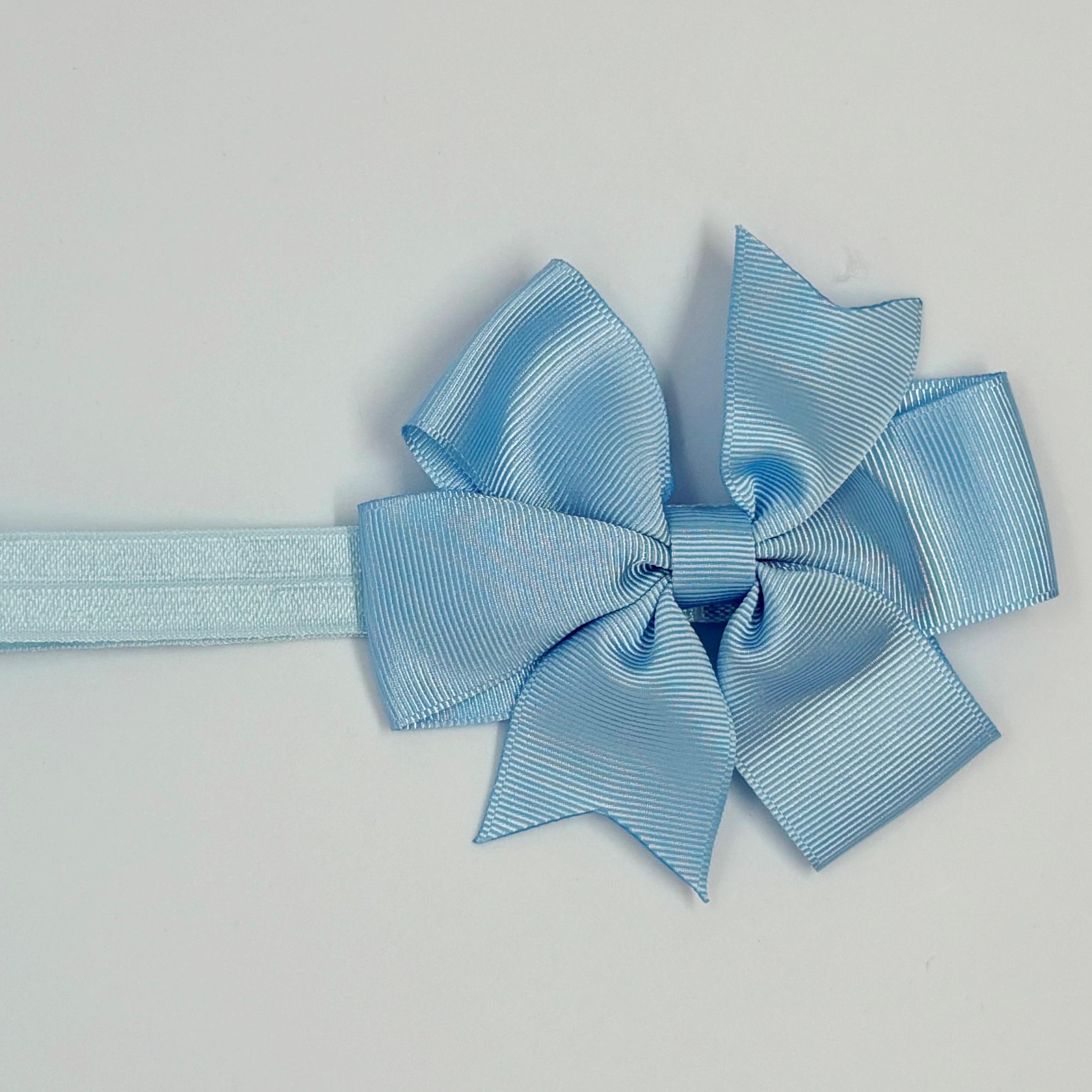 Toz Mavi Kurdele Bebek ve Çocuk Bandana 6 Ay-4 Yaş