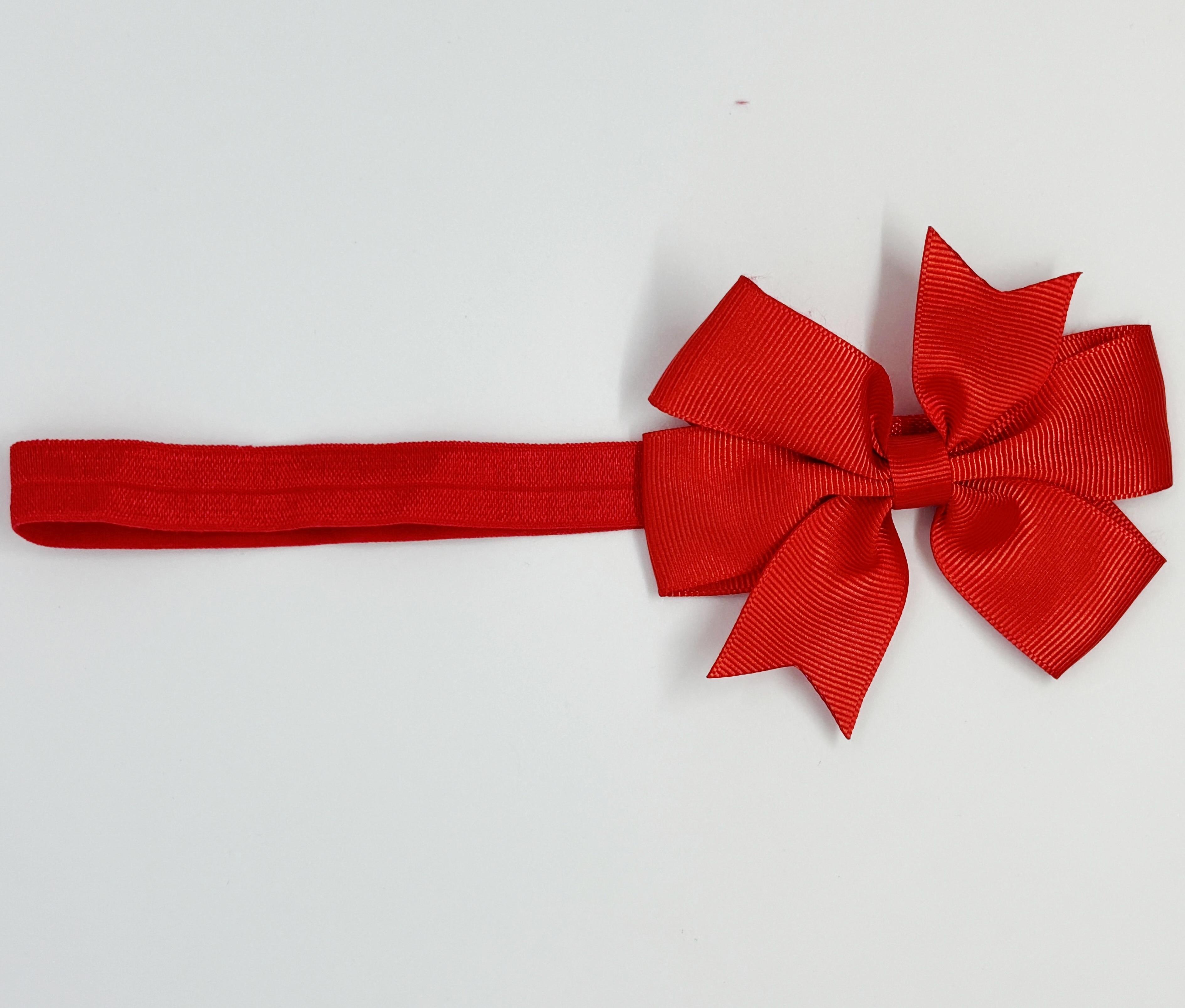 Kırmızı Kurdele Bebek ve Çocuk Bandana 6 Ay-4 Yaş