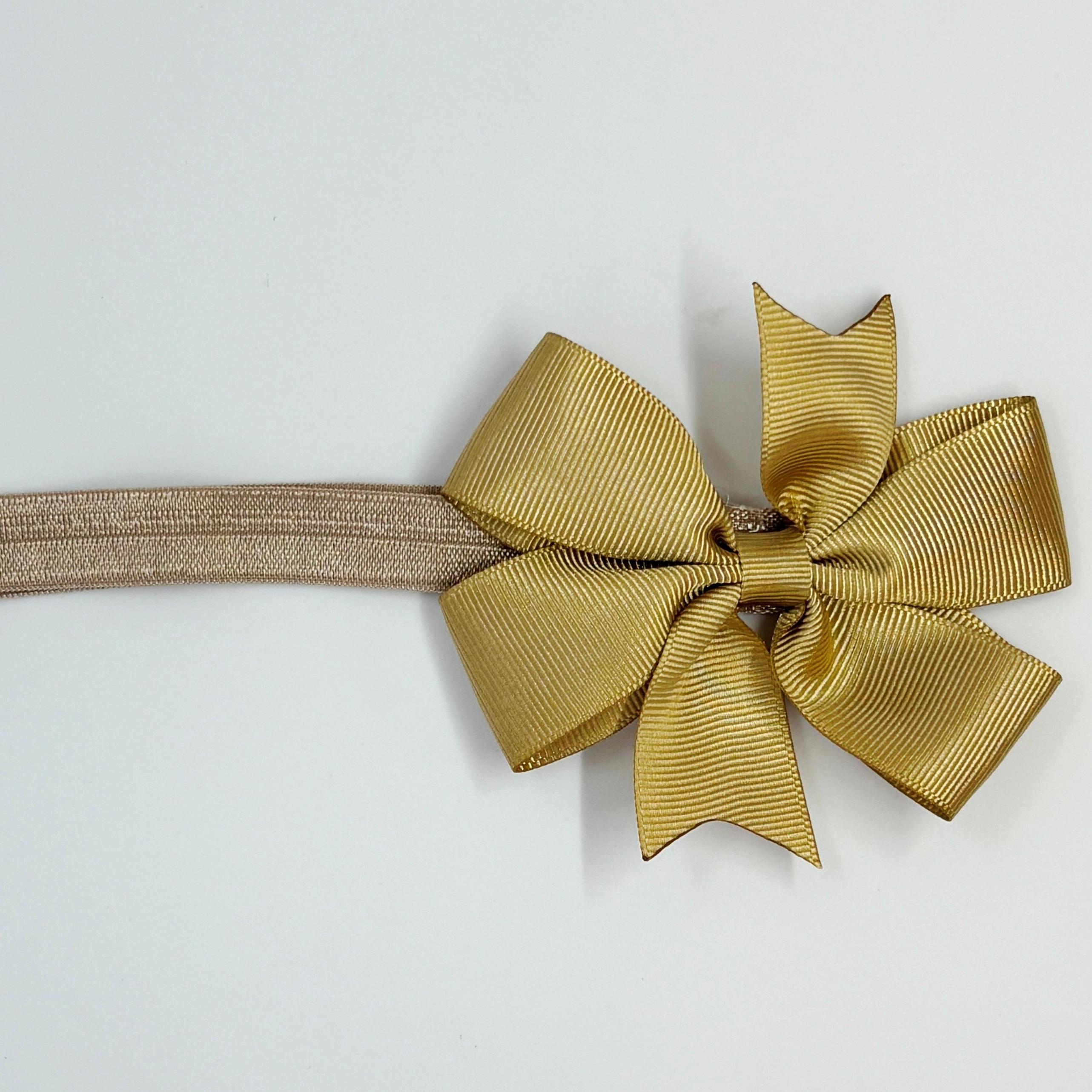 Gold Kurdele Bebek ve Çocuk Bandana 6 Ay-4 Yaş