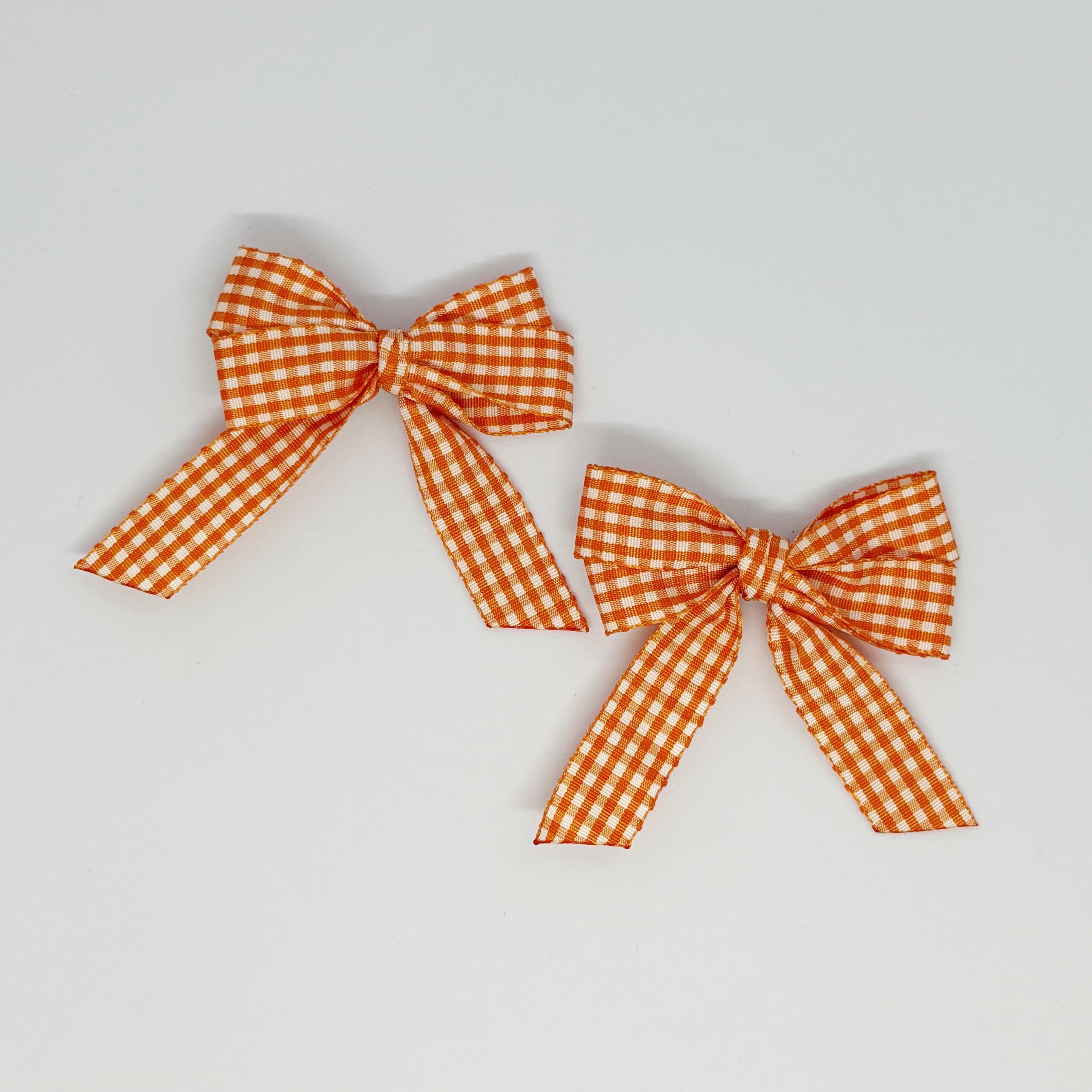 Turuncu Pötikare Çocuk Mini Yan Toka Seti - 2'Li