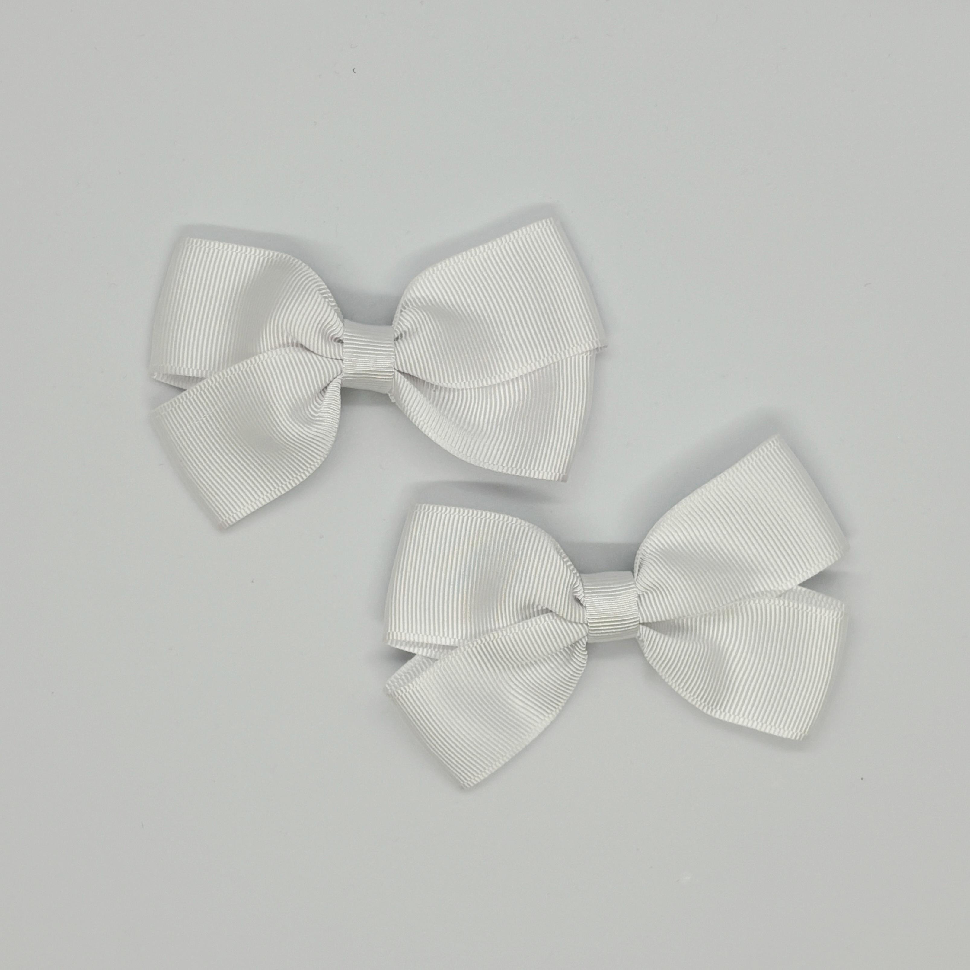 Beyaz Kurdele El Yapımı Bebek ve Çocuk Tokası 2'li Set