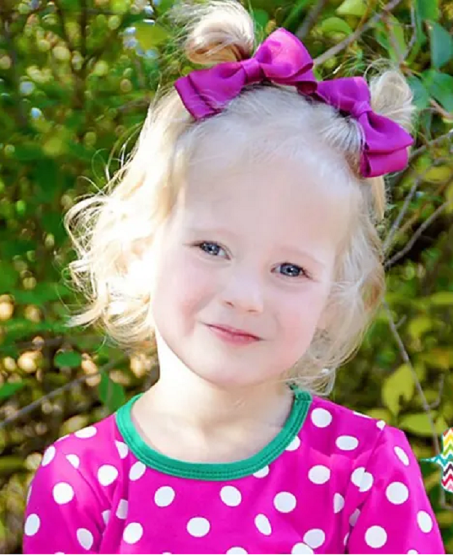 Fuşya Çift Katlı Kurdele Fiyonk Çocuk Tokası - Klipsli Model - 2 Li Set