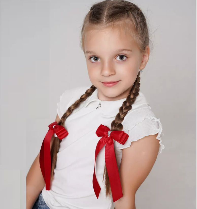 2 'Li Set Bordo Gümüş Detaylı Kurdele Lastik Fiyonk Toka