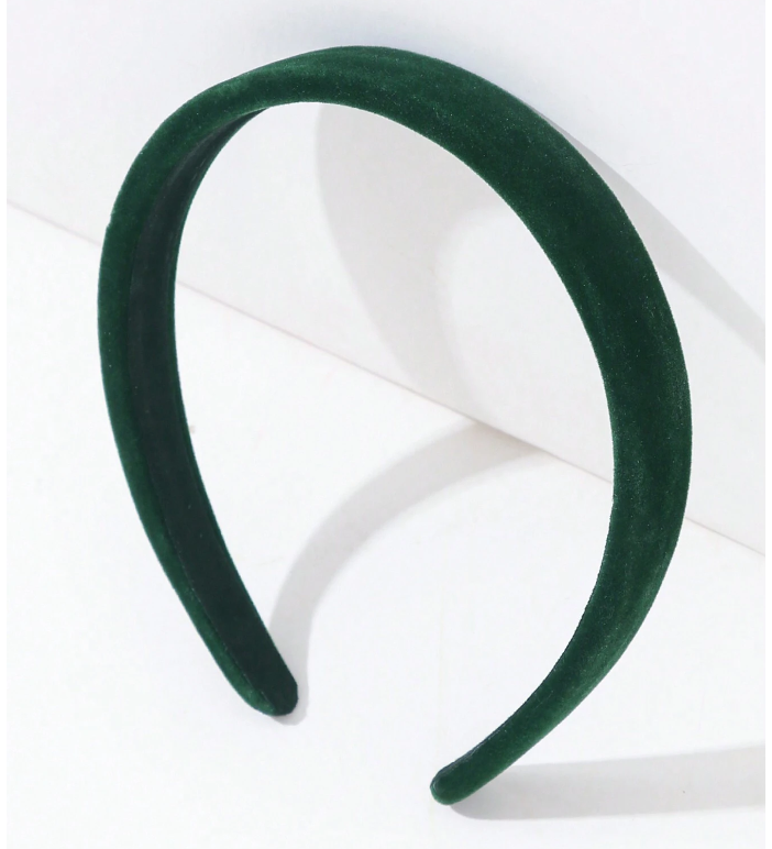 Zümrüt Kadife Taç- 2,5 Cm