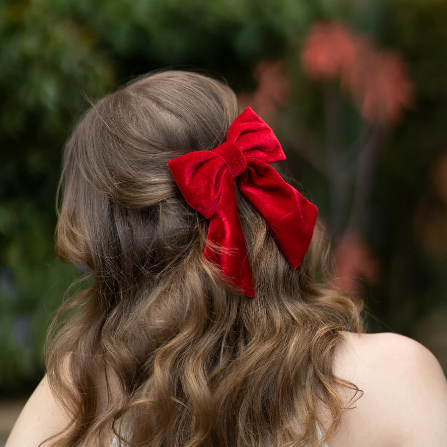 Kırmızı Kadife Fiyonk Otomatik Toka, Kadife Otomatik Tokalar