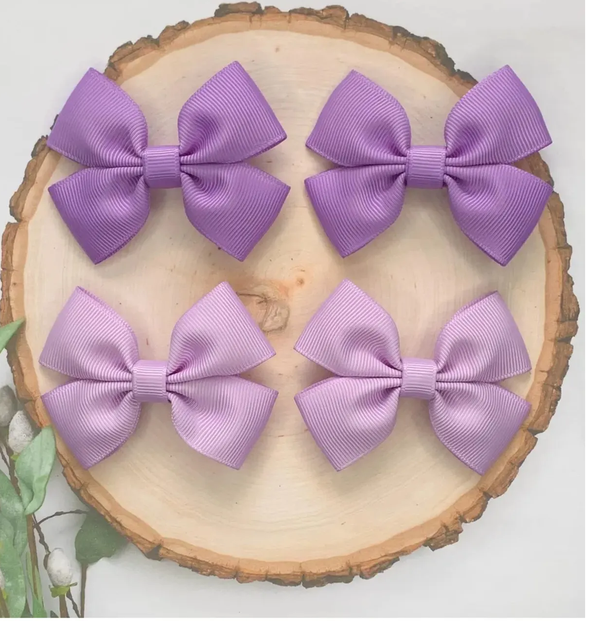 4 Adet Lila ve Mor Klipsli Toka Seti, Klipsli Çocuk Tokaları, 2 Çift