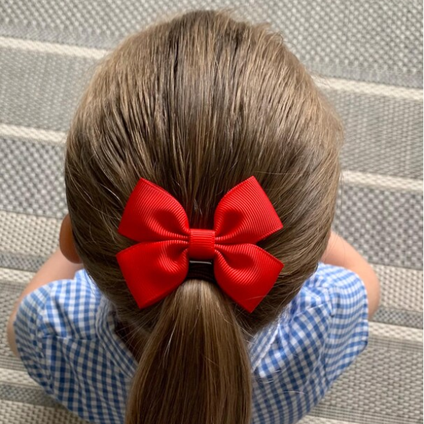 Kırmızı Klipsli Kurdele Toka, 2'li Set