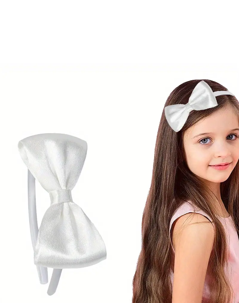 Kırmızı Saten Fiyonklu Çocuk Tacı