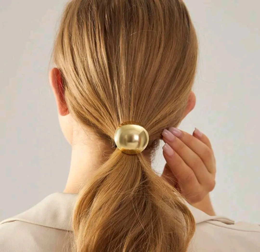 Elegant Daire Gold Lastik Toka