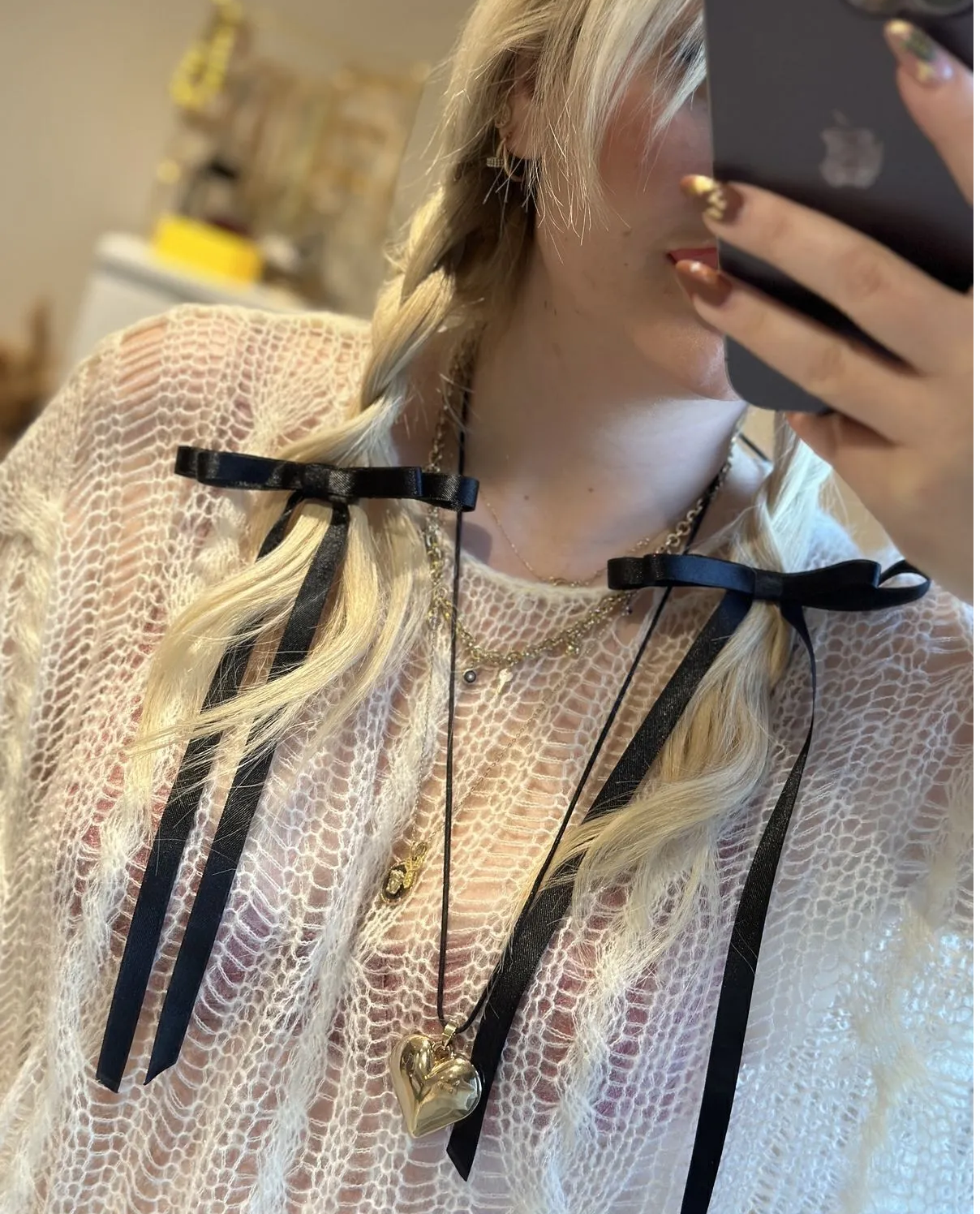 2'li Set Klipsli Sİyah Kurdele Toka Seti,