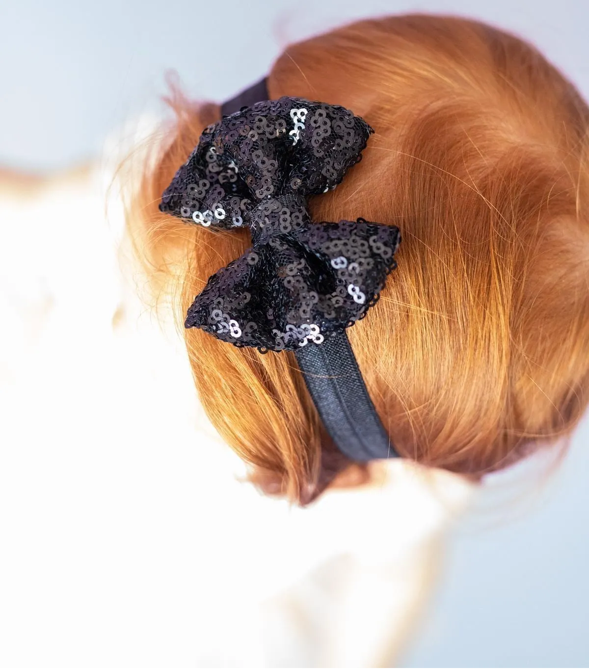 Pul Payetli Siyah Çocuk Bandana - 1 Yaş/4 Yaş