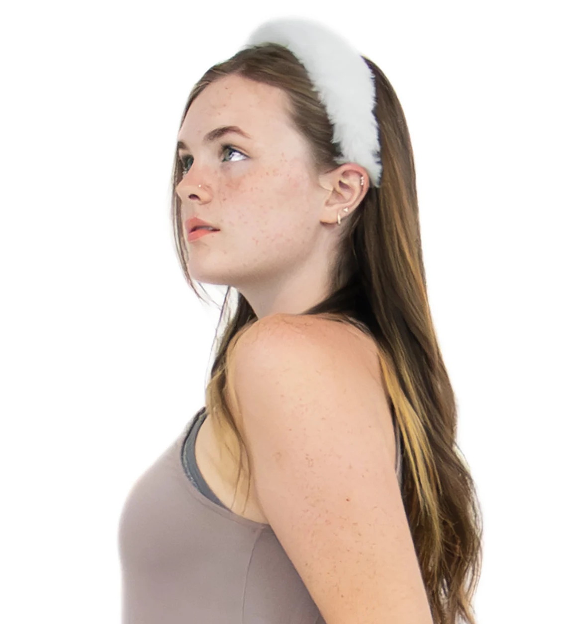 Beyaz Peluş Taç - 3 Cm