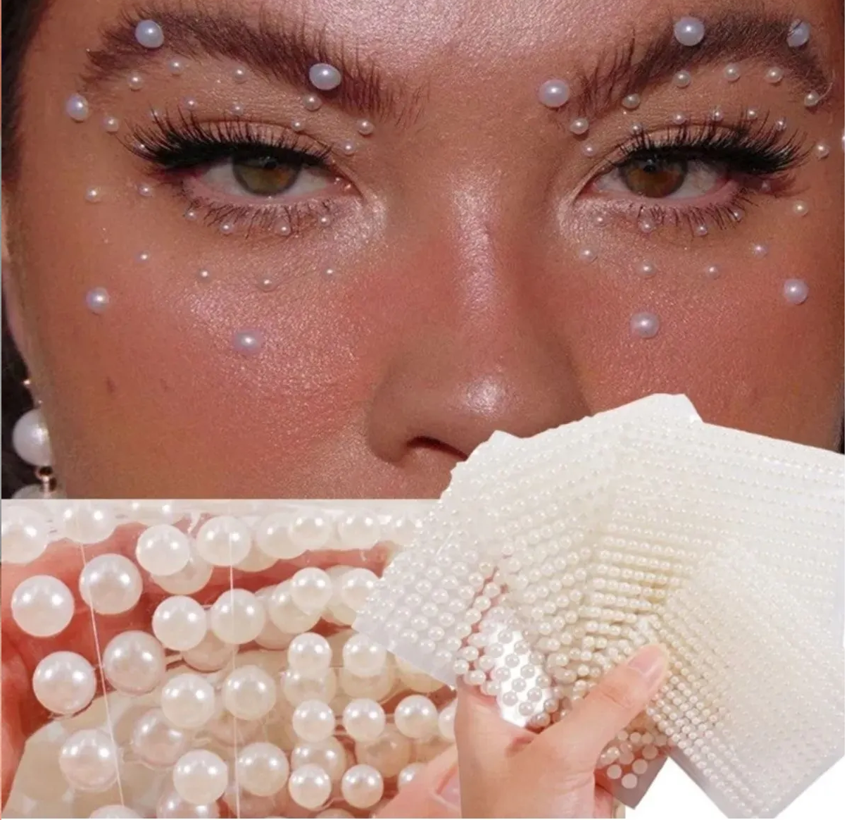 Vücut, Saç Ve Yüz Taşı/ Yapışkanlı İncili Yüz Sticker